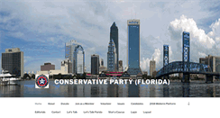 Desktop Screenshot of conservativepartyfl.org