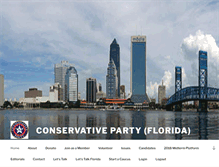 Tablet Screenshot of conservativepartyfl.org